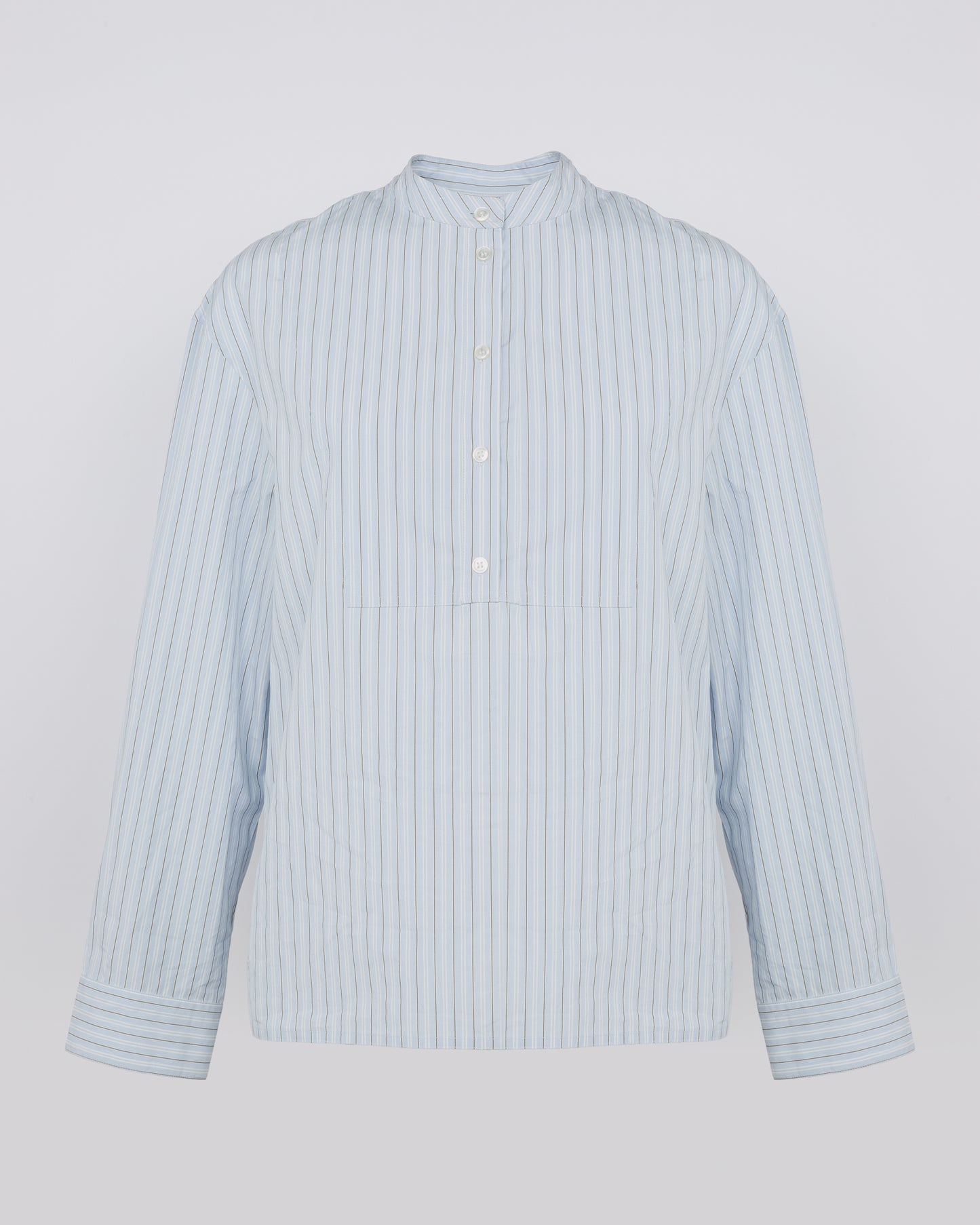 Summer sale -  Striped cotton poplin blouse - Yves Salomon