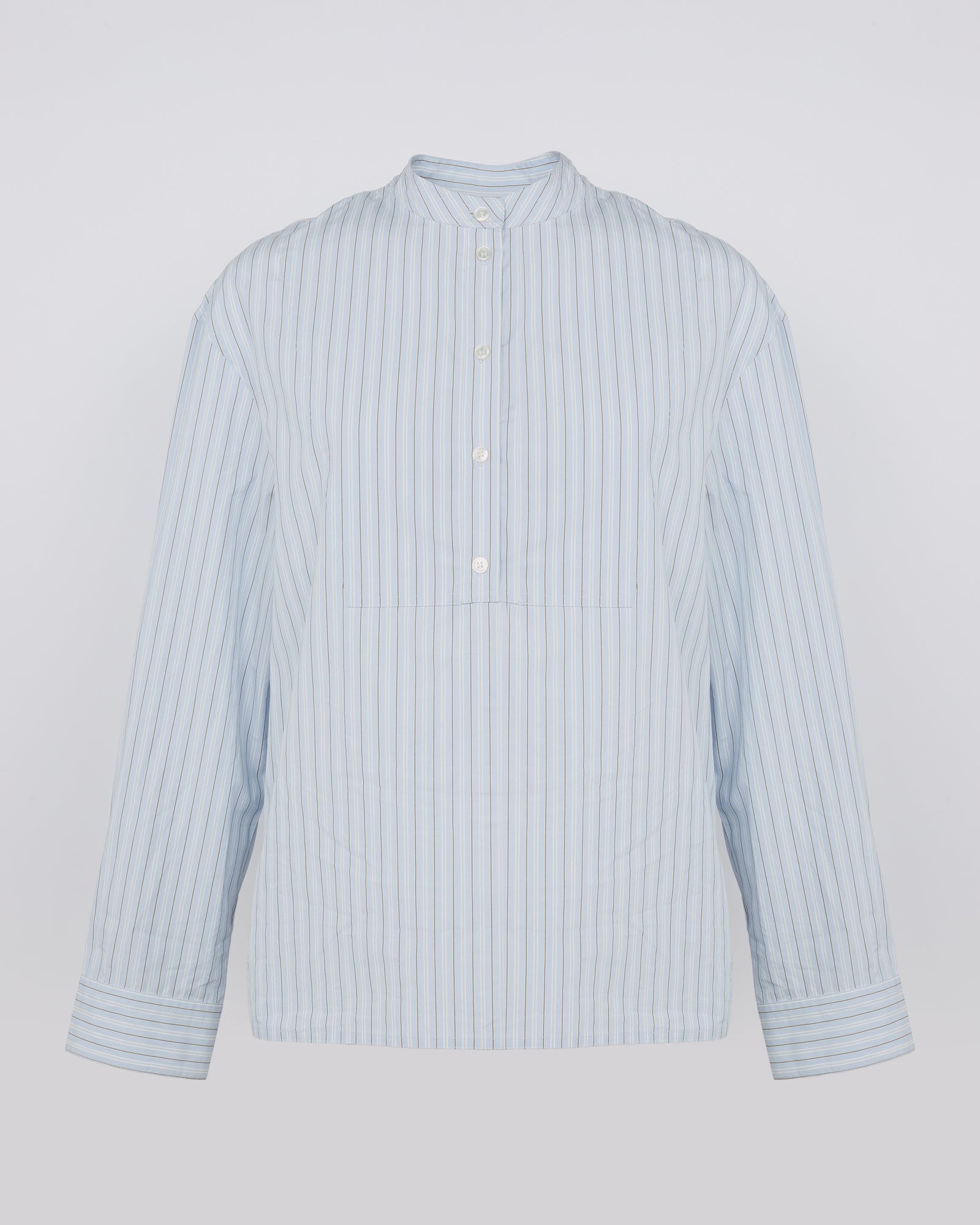 Summer sale -  Striped cotton poplin blouse - Yves Salomon