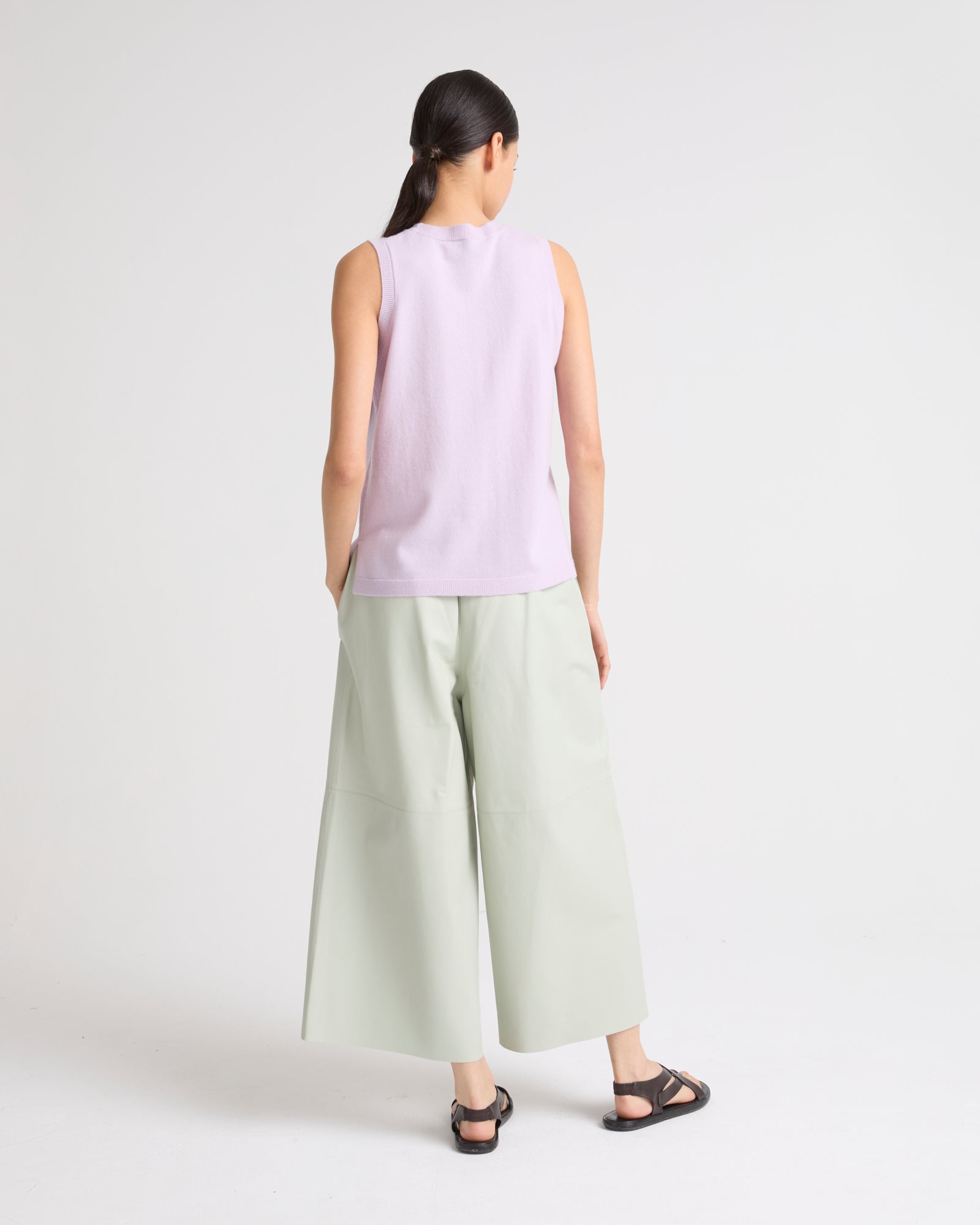 Summer sale -  Wool-cashmere knit tank top - Yves Salomon