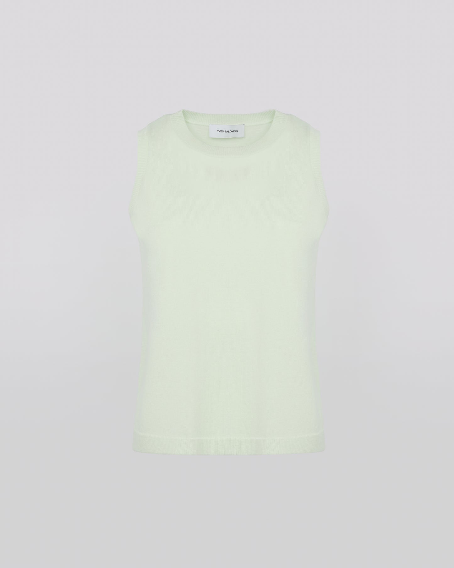 Summer sale -  Wool-cashmere knit tank top - Yves Salomon