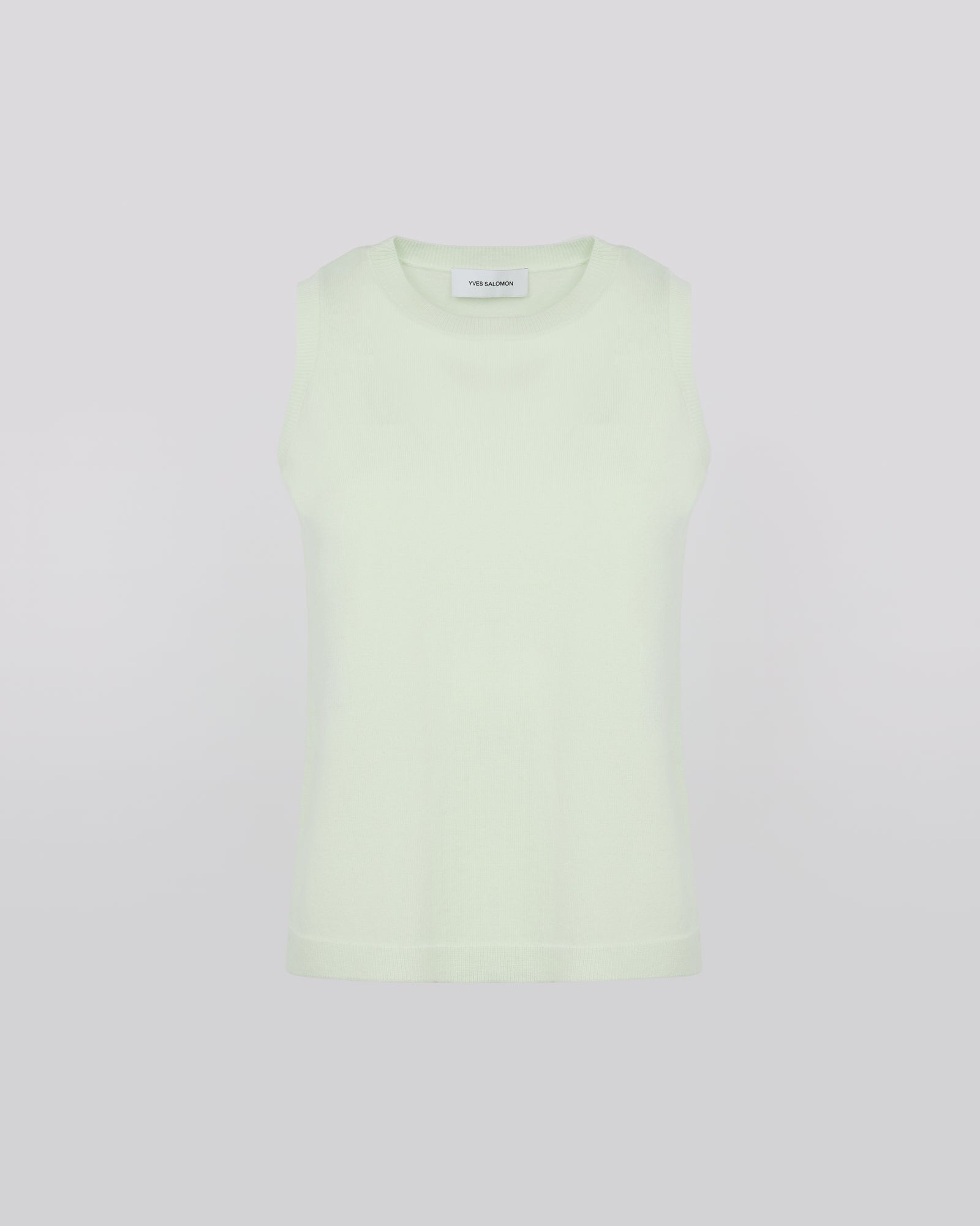 Summer sale -  Wool-cashmere knit tank top - Yves Salomon