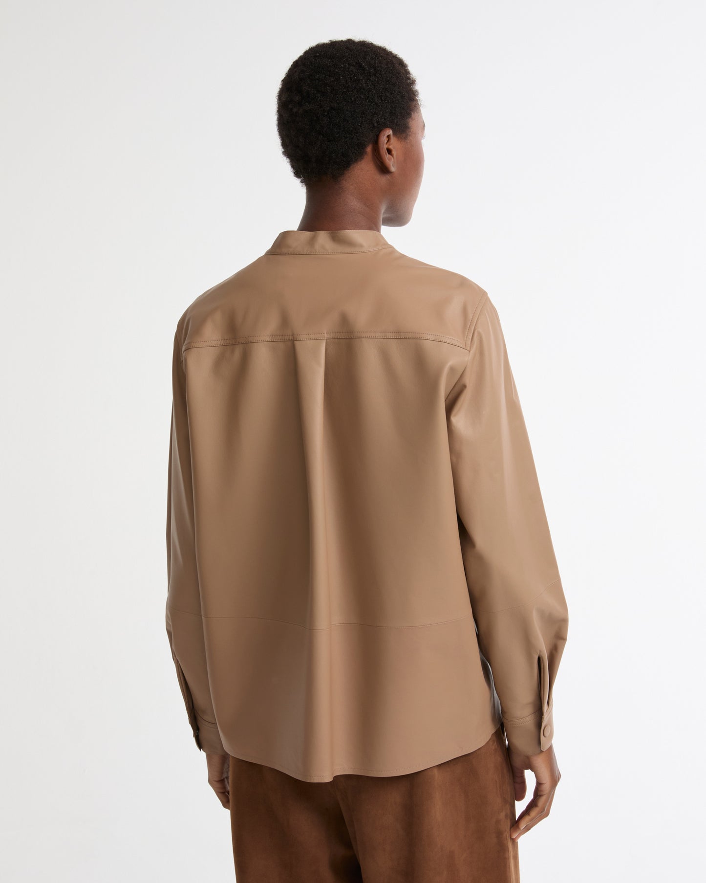 Supple lambskin shirt -Yves Salomon - New spring summer collection
