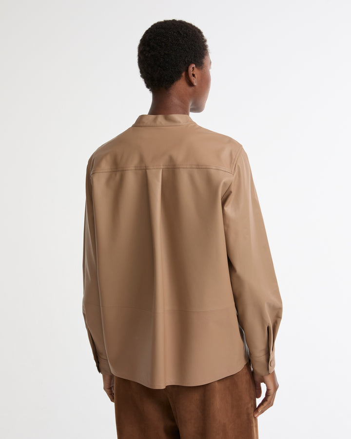 Supple lambskin shirt -Yves Salomon - New spring summer collection