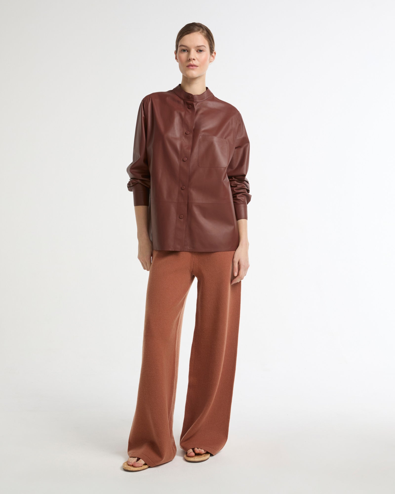 Supple lambskin shirt -Yves Salomon - New spring summer collection