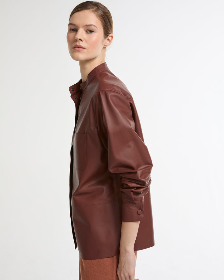 Supple lambskin shirt -Yves Salomon - New spring summer collection