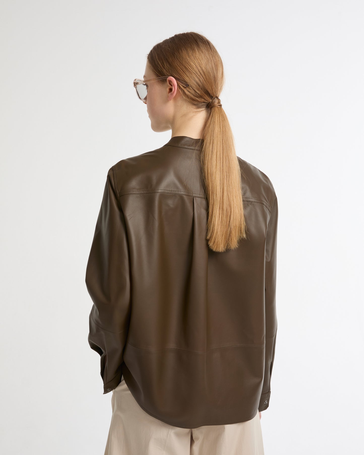 Supple lambskin shirt -Yves Salomon - New spring summer collection