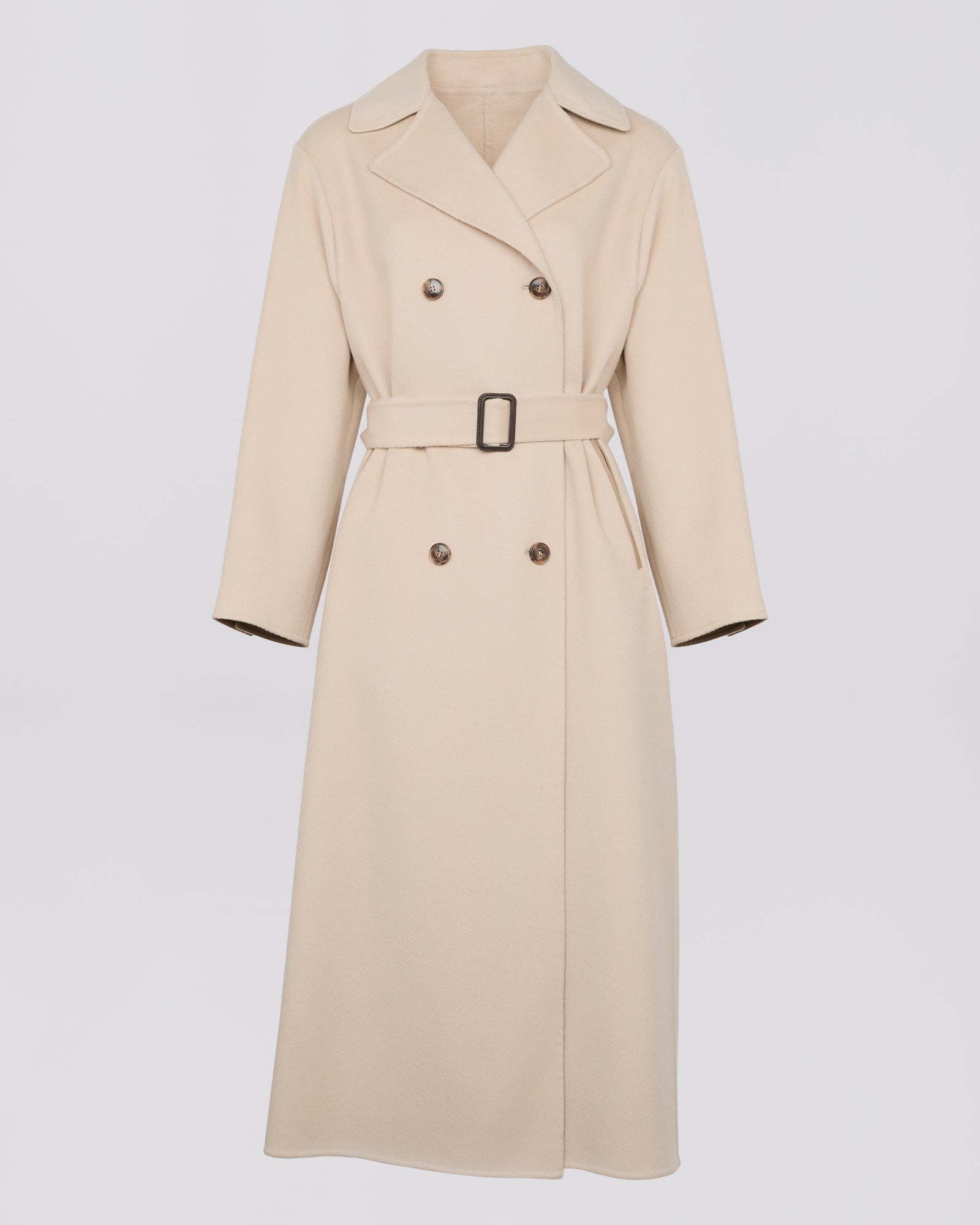 Double-sided wool-blend trench coat - beige - Yves Salomon – Yves