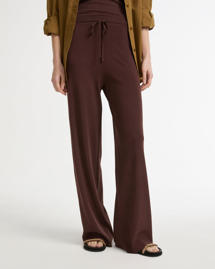 Knitted wide leg trousers -Yves Salomon - New spring summer collection