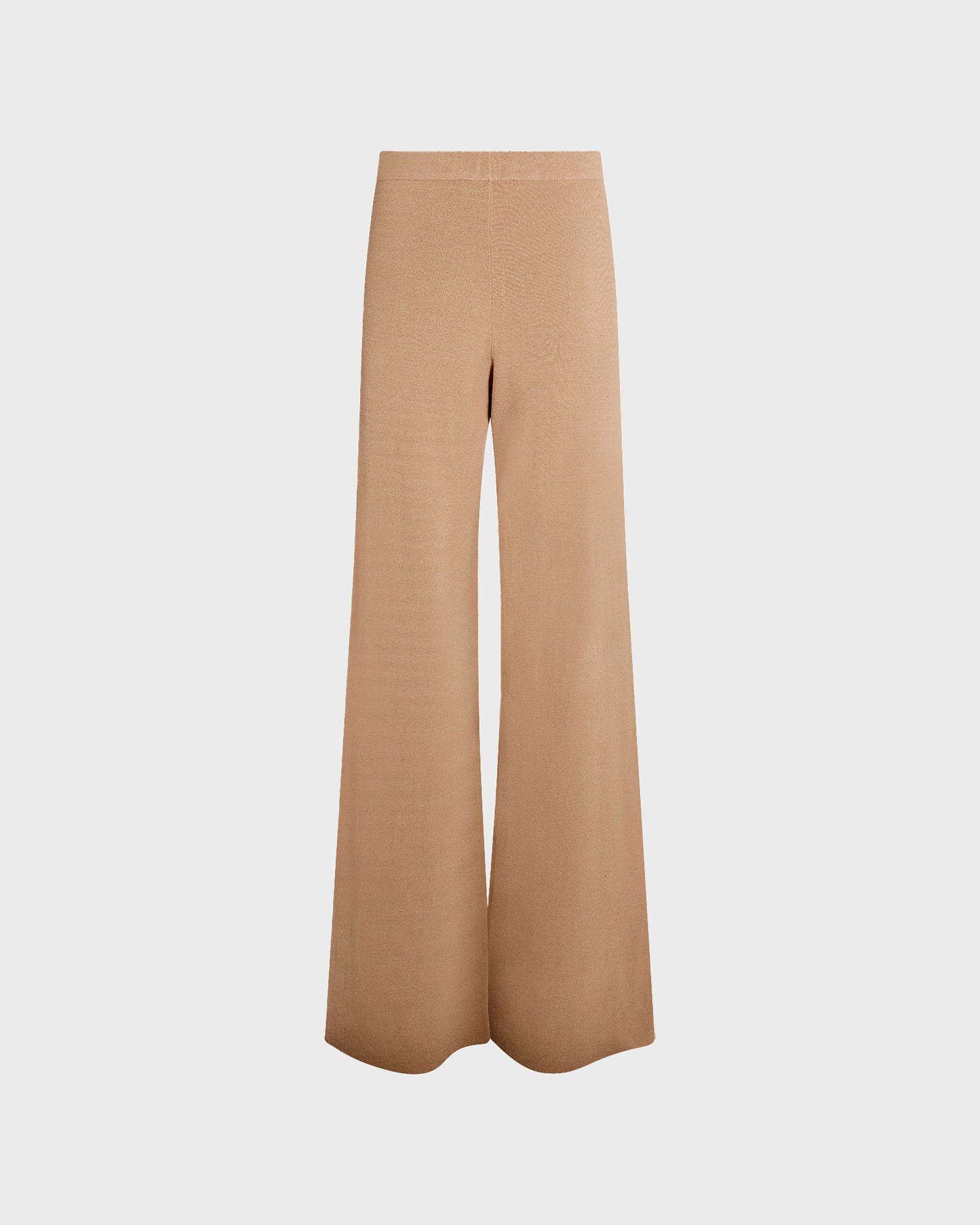 Knitted wide leg trousers