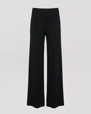 Knitted wide leg trousers
