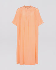Kaftan dress in light silk crepe