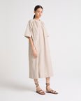 Cotton poplin kaftan dress