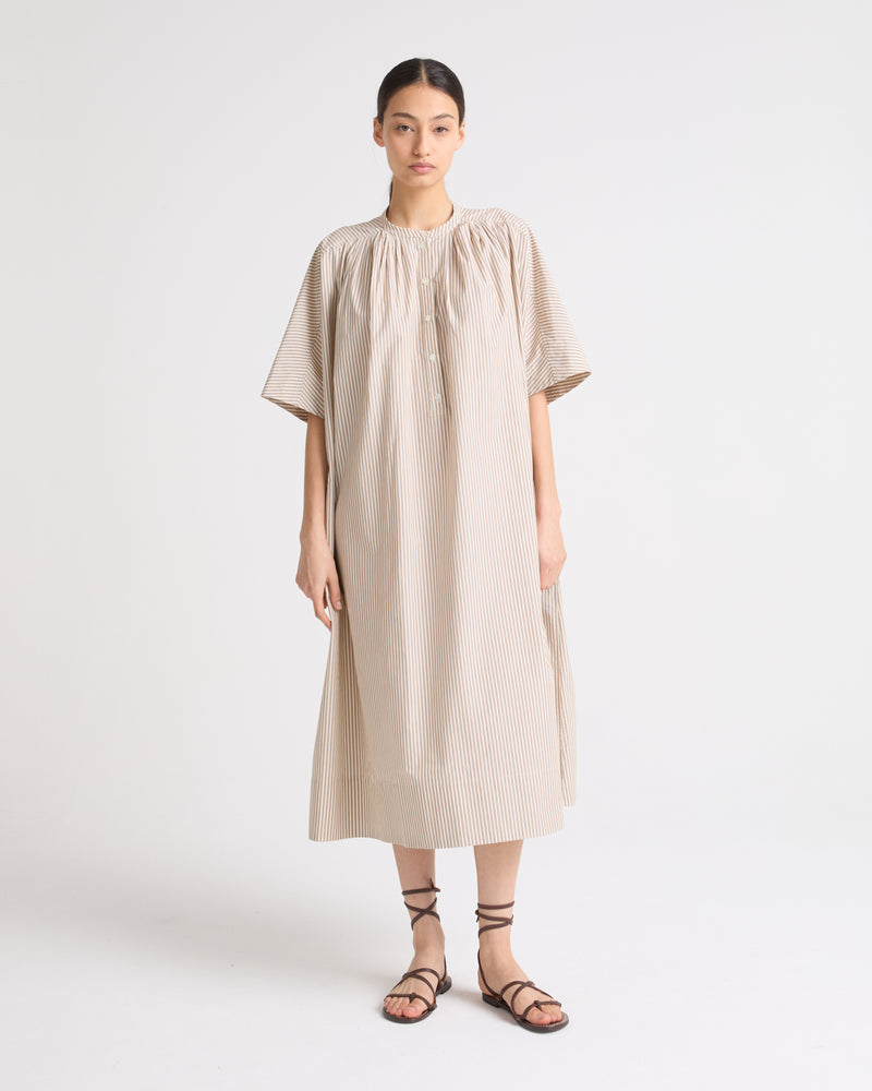 Cotton poplin kaftan dress