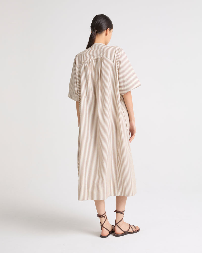 Cotton poplin kaftan dress