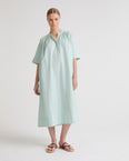 Cotton poplin kaftan dress