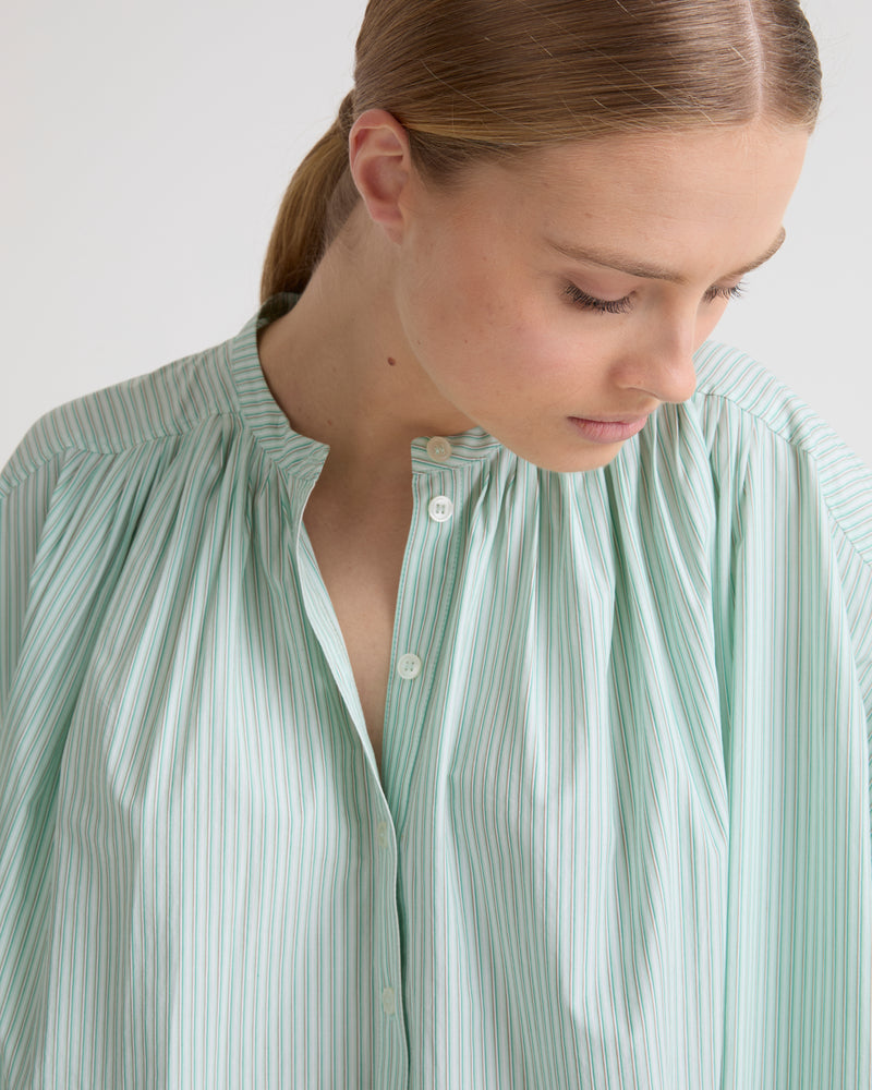 Cotton poplin kaftan dress