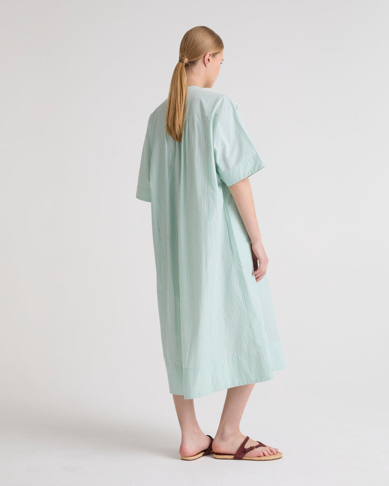 Cotton poplin kaftan dress