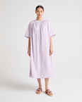 Cotton poplin kaftan dress