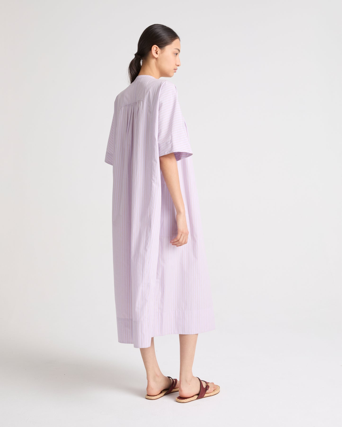 Cotton poplin kaftan dress