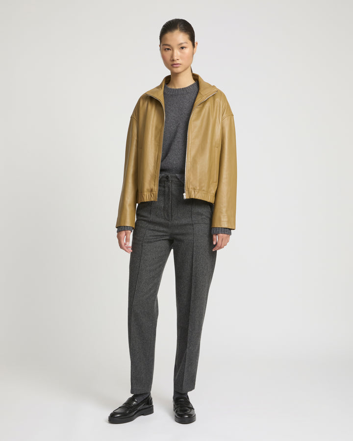 Lamb leather blouson -Yves Salomon