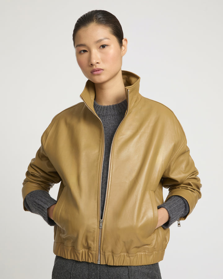 Lamb leather blouson -Yves Salomon