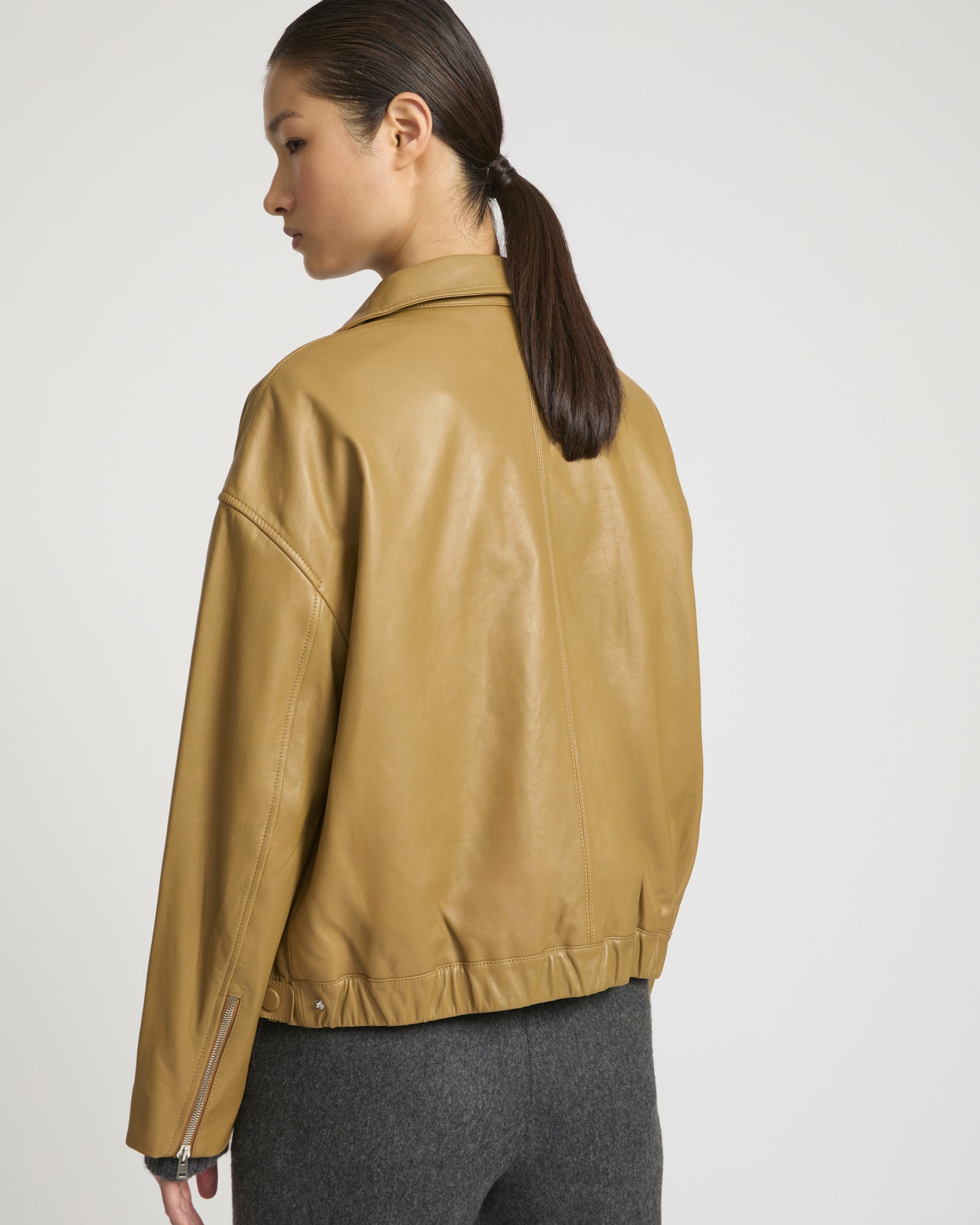 Lamb leather blouson -Yves Salomon