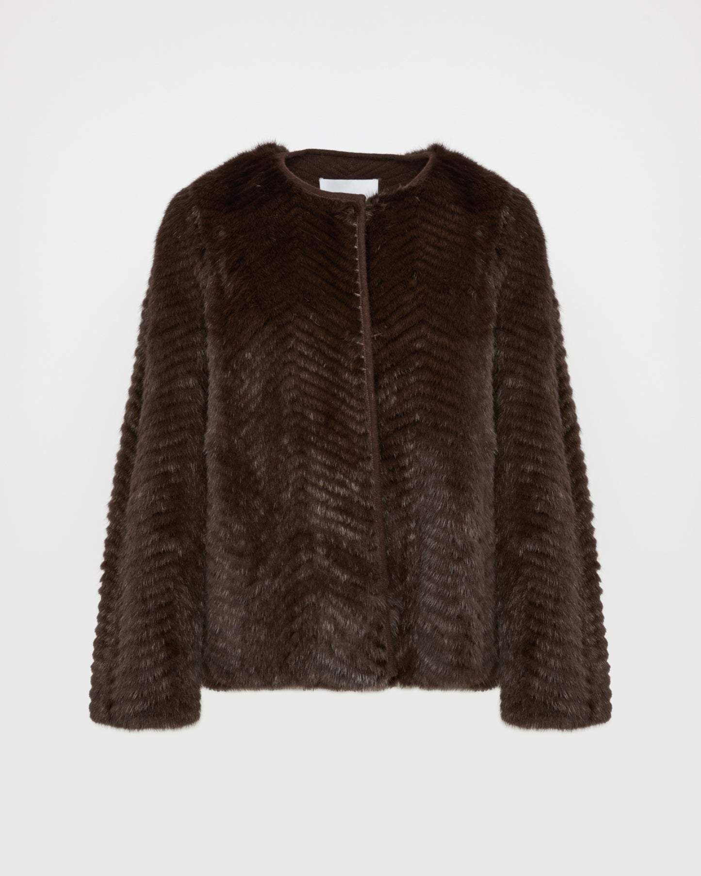 Merino knit and mink jacket -Yves Salomon