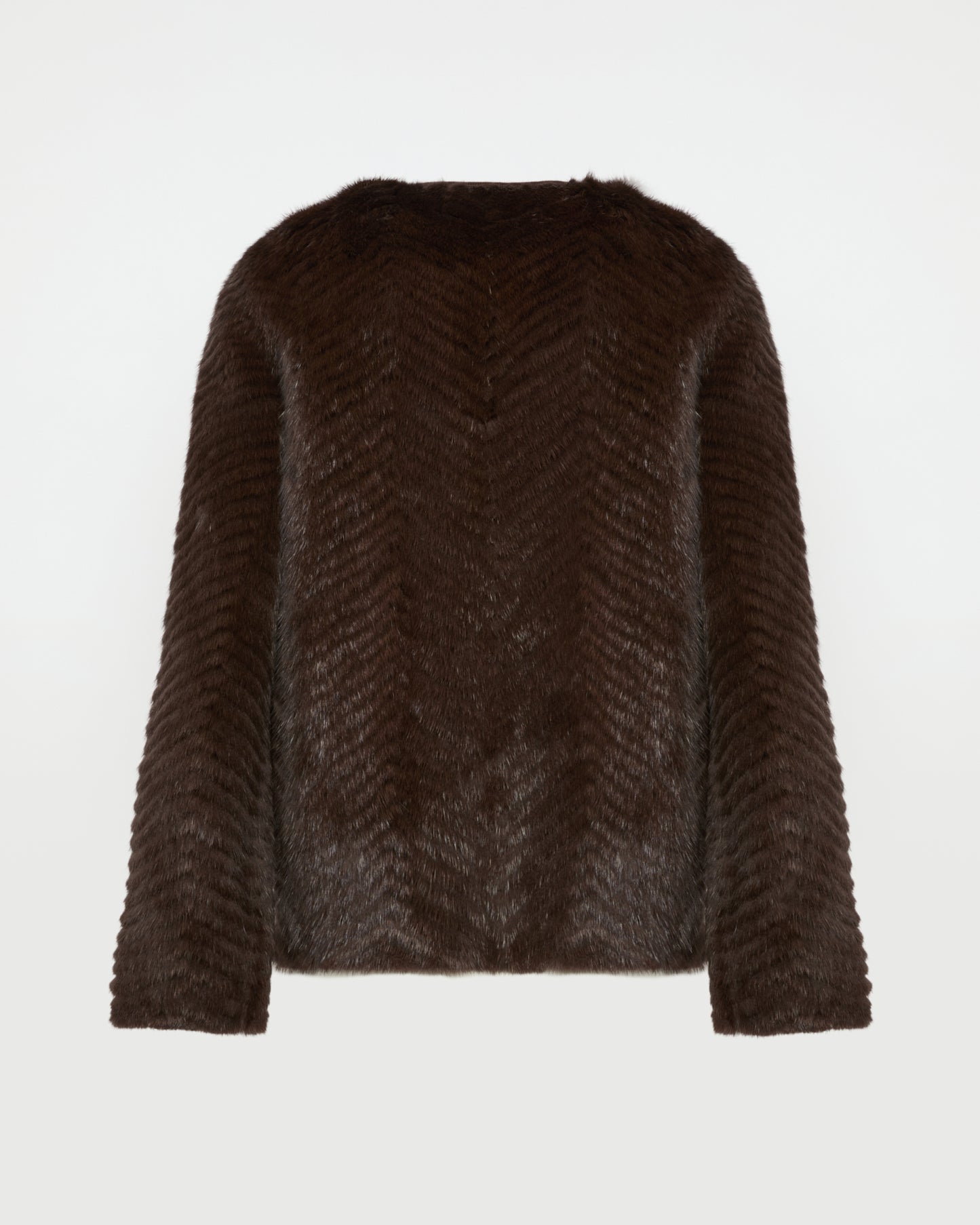 Merino knit and mink jacket -Yves Salomon