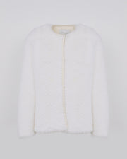 Merino knit and mink jacket