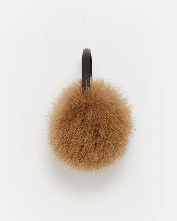 Fox fur earmuffs