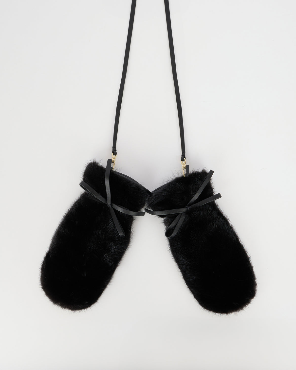 Mink fur and leather mittens - New Fall/Winter Collection