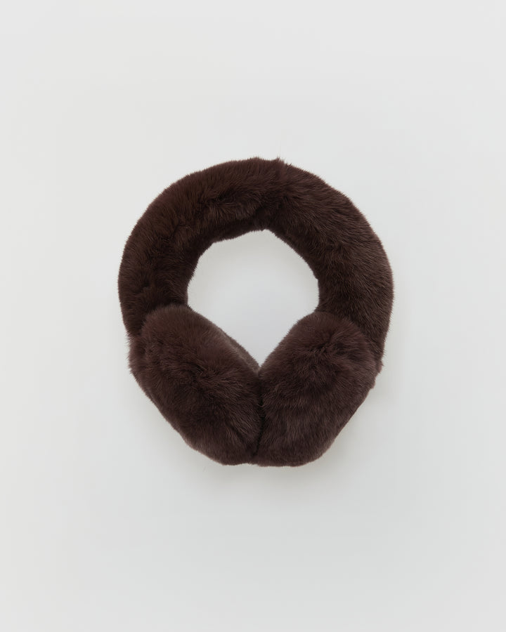 Rex rabbit fur earmuffs -Yves Salomon