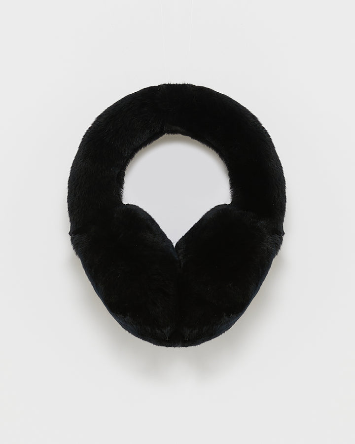 Rex rabbit fur earmuffs -Yves Salomon