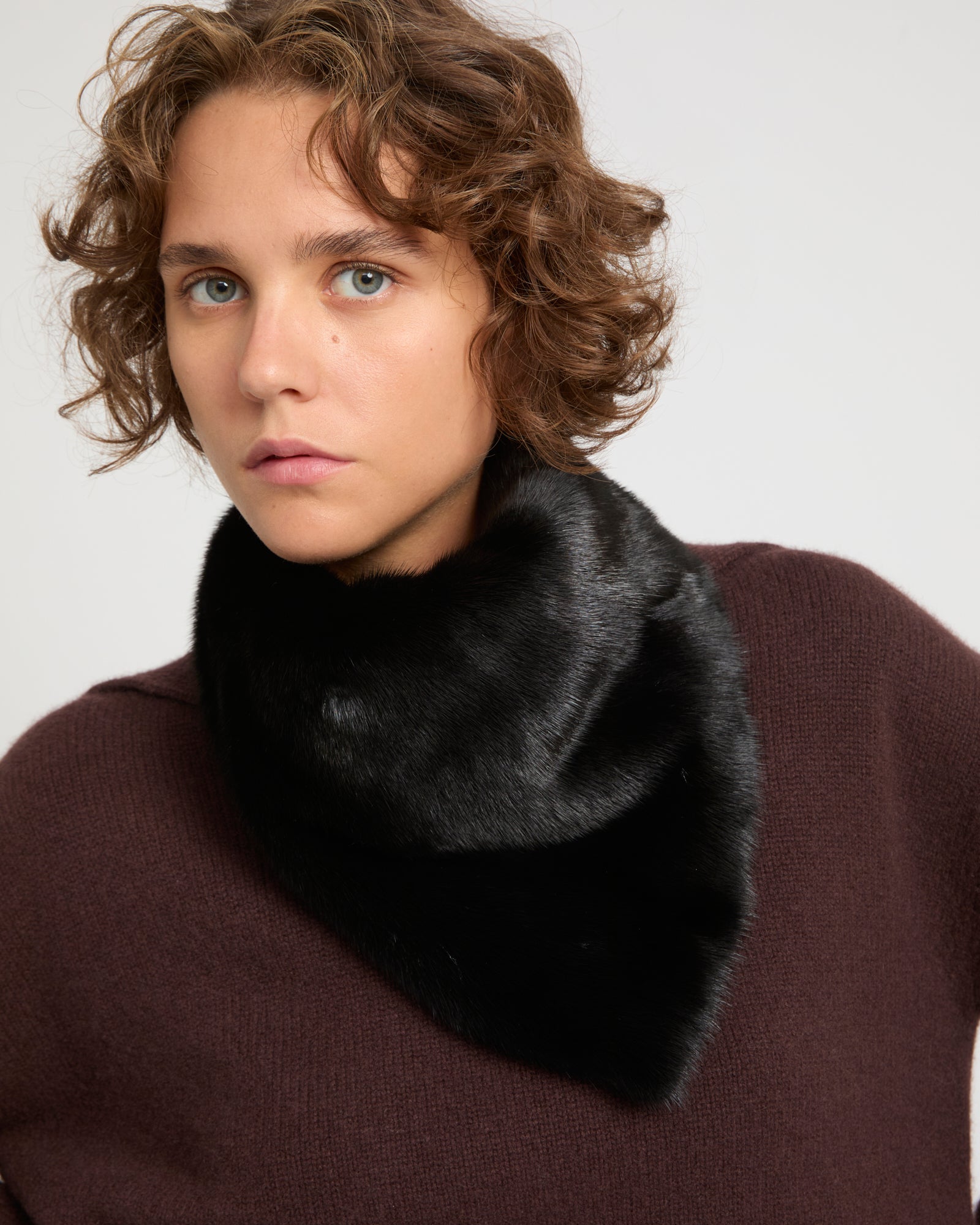 Mink fur bandana -Yves Salomon