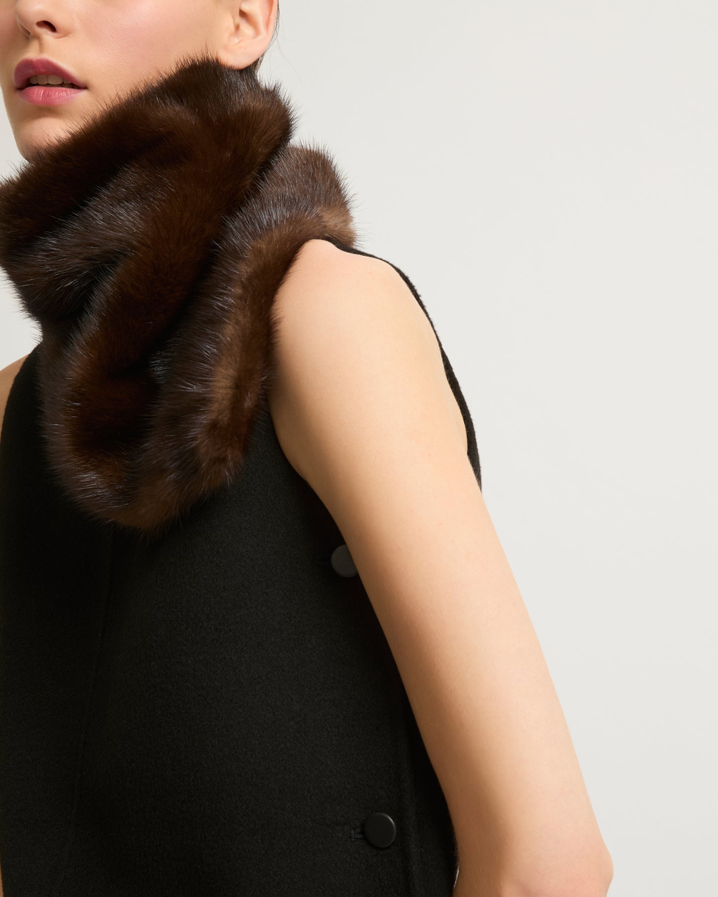 Mink fur bandana