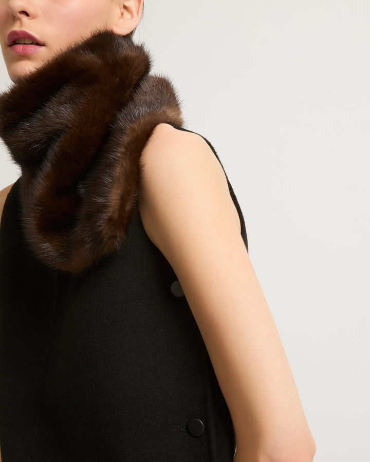 Mink fur bandana