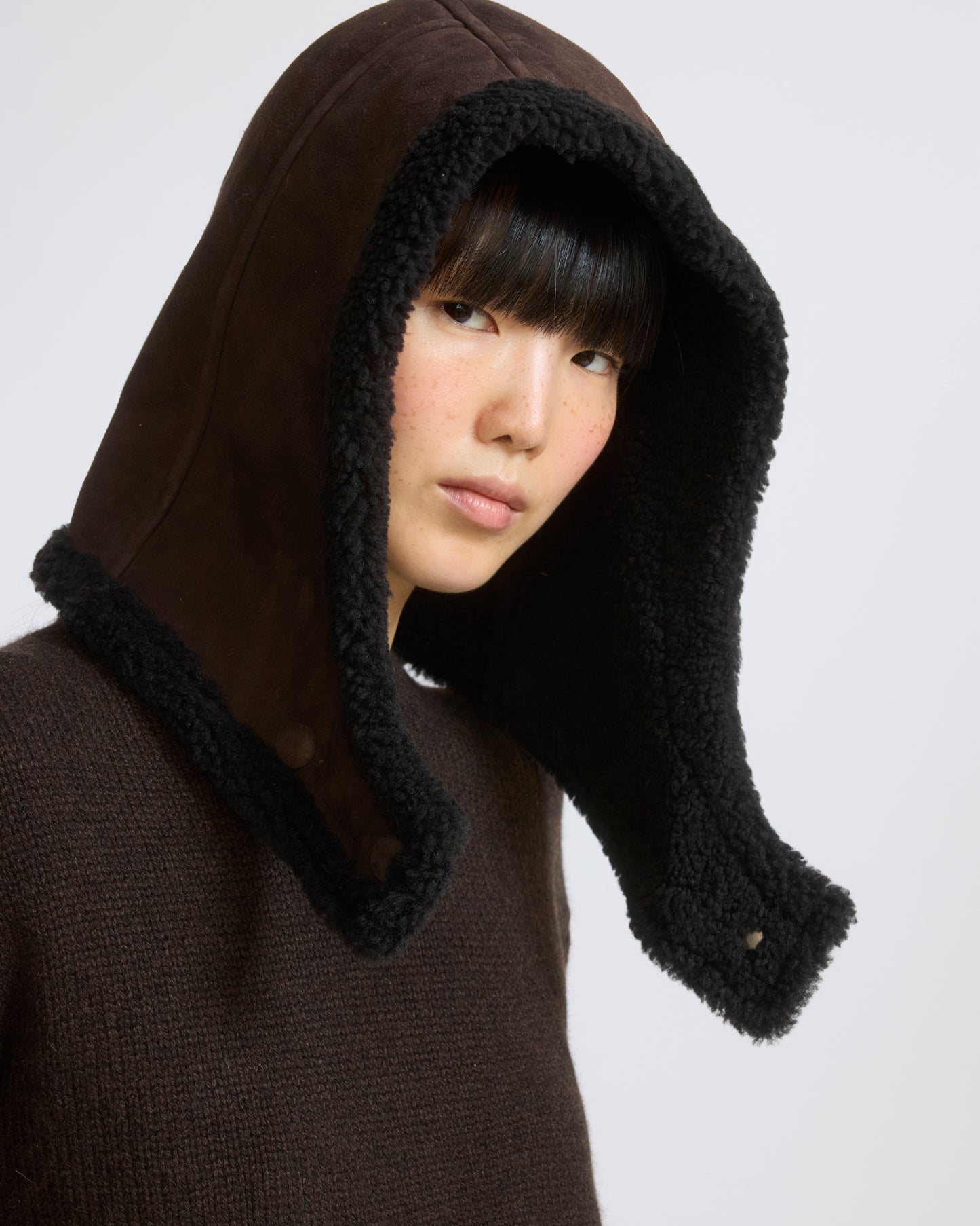 Curly Merino lambskin hood - Yves Salomon - New Fall/Winter Collection