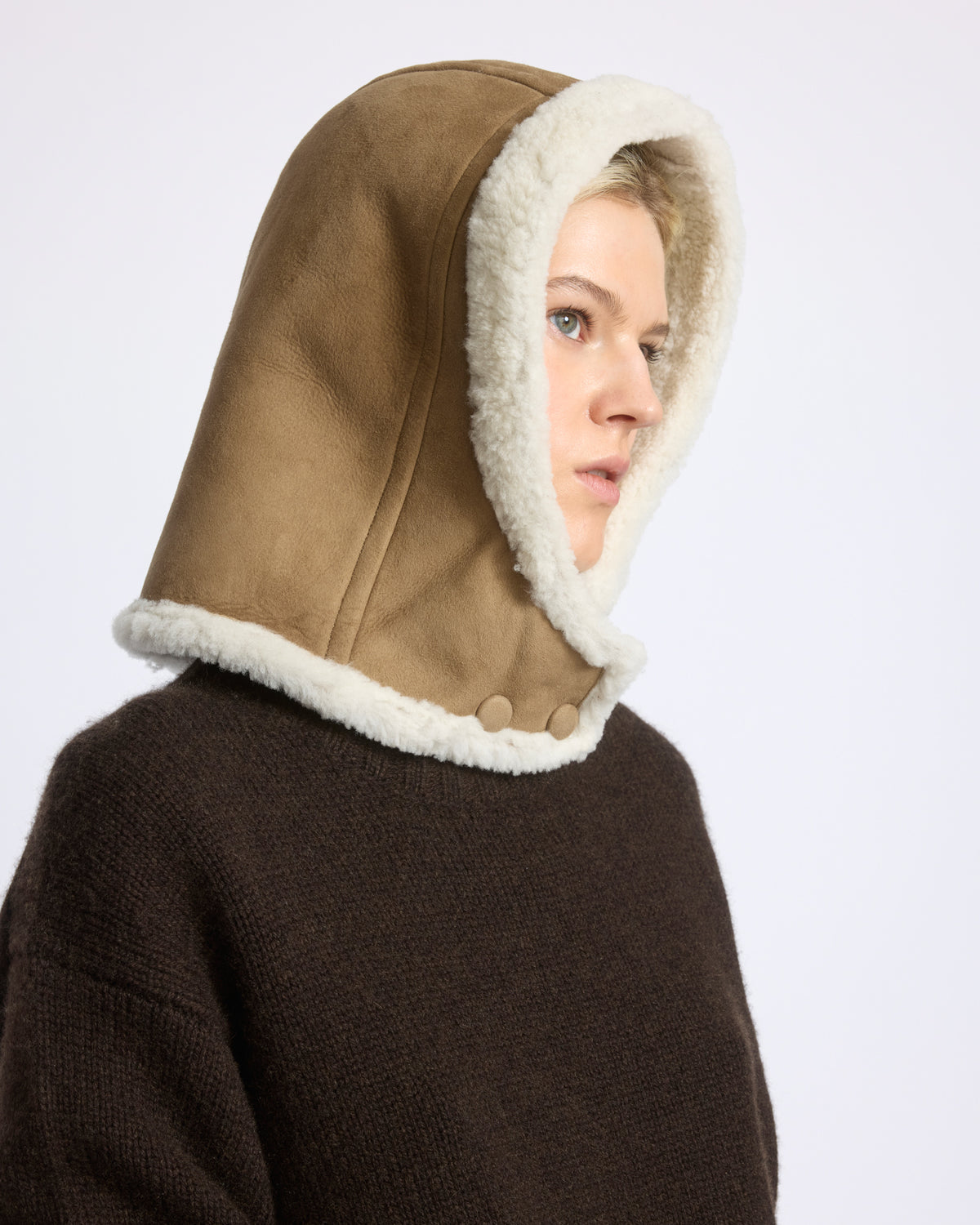 Curly Merino lambskin hood - Yves Salomon - New Fall/Winter Collection