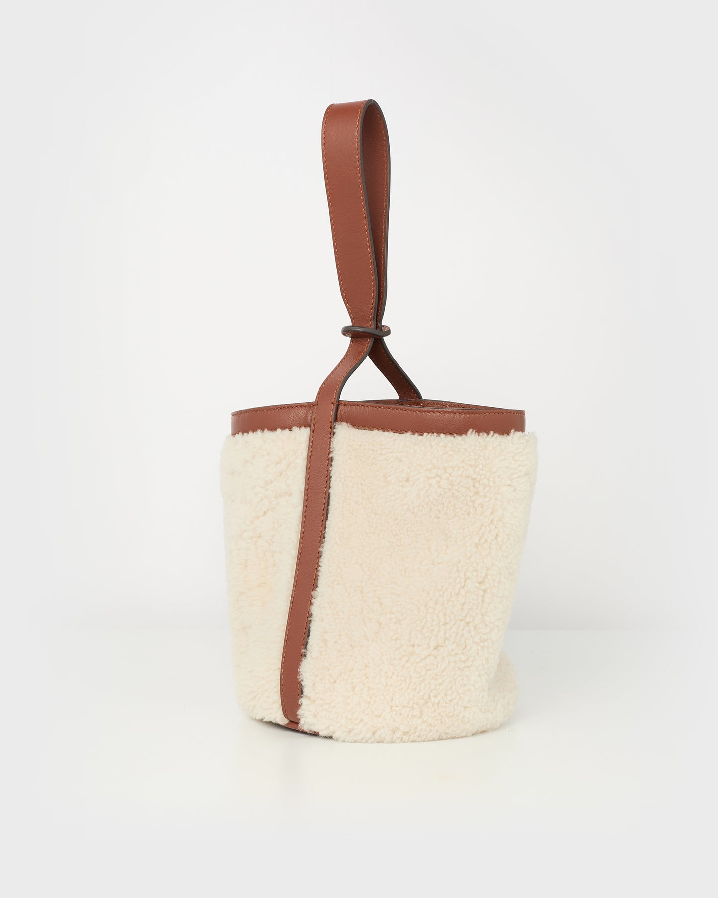Merino mini bucket bag