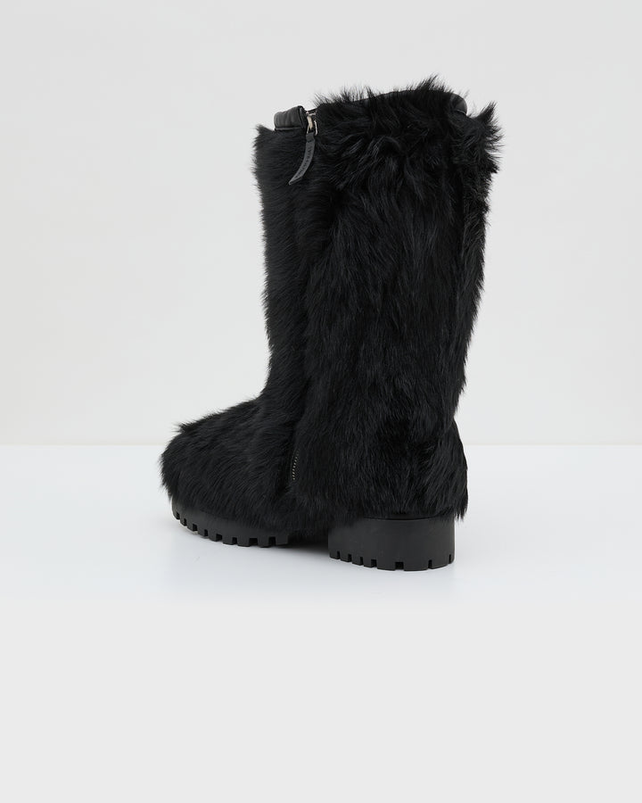 Stiff Tuscan shoes - Black - Yves Salomon women