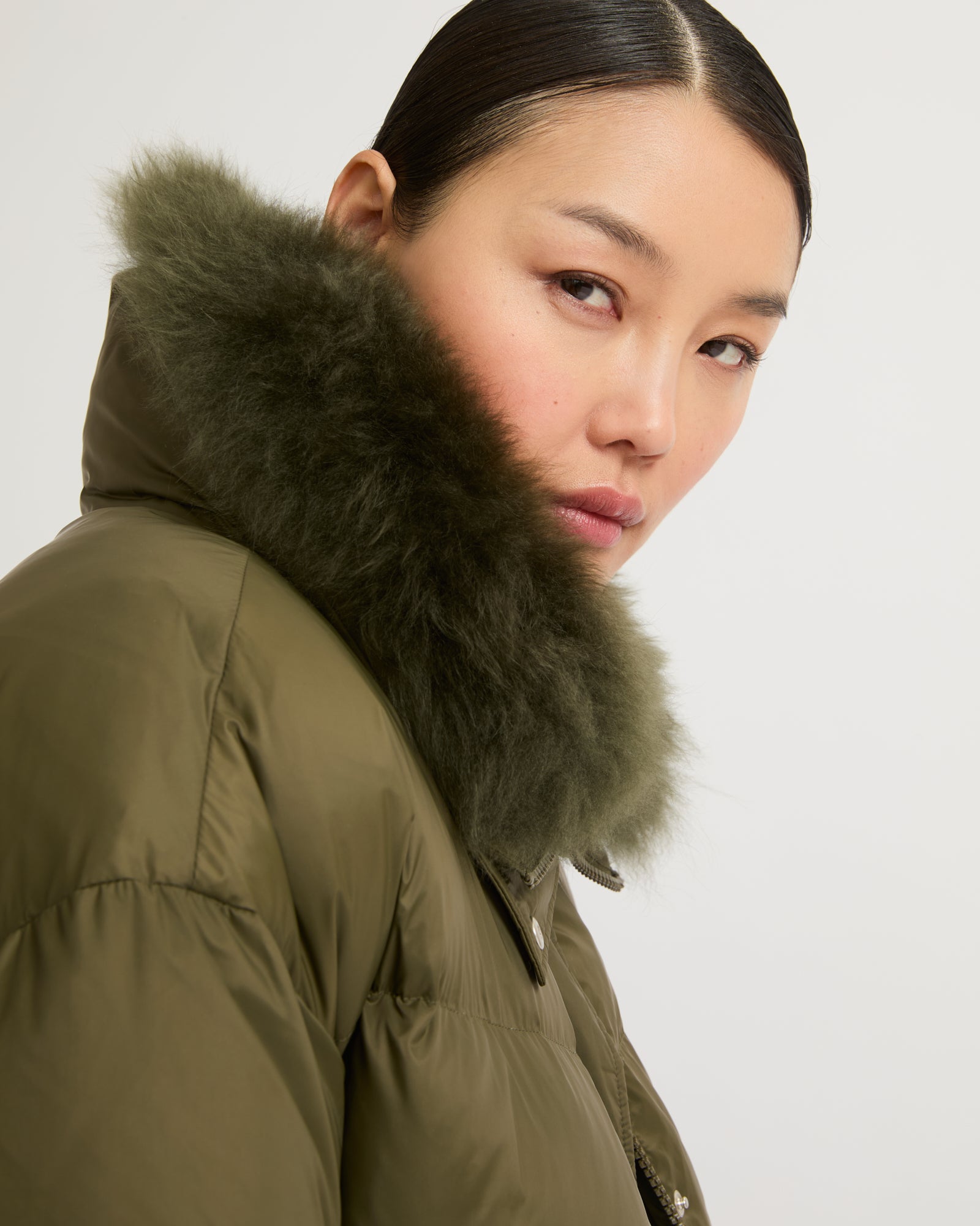 Women lightweight down stand collar coat hotsell