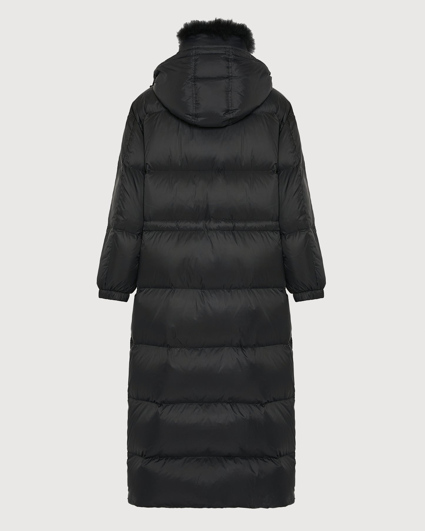 Extra-long down jacket with hood -Yves Salomon