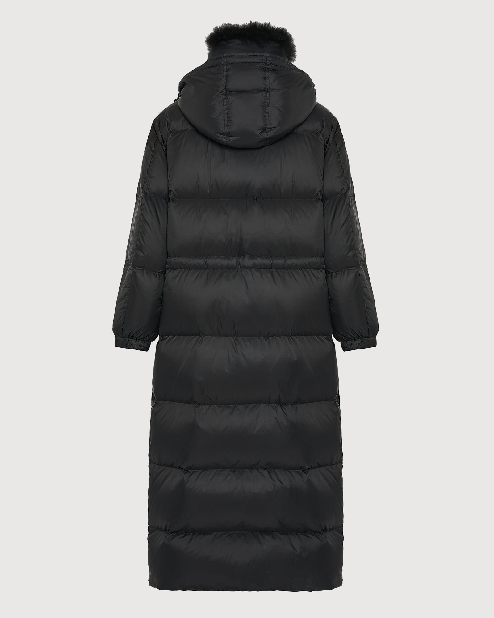 Extra-long down jacket with hood -Yves Salomon