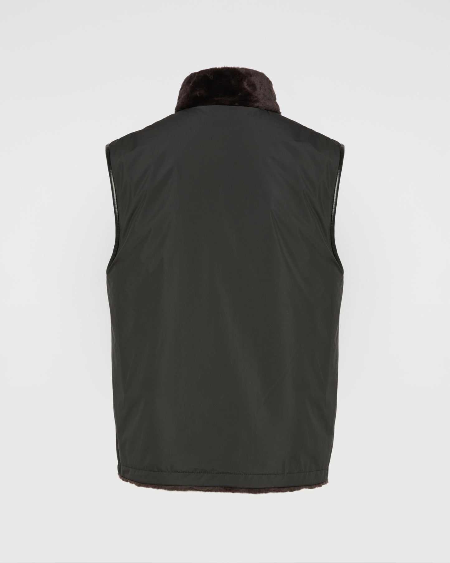 Reversible Shearling and Technical Fabric Gilet -Yves Salomon