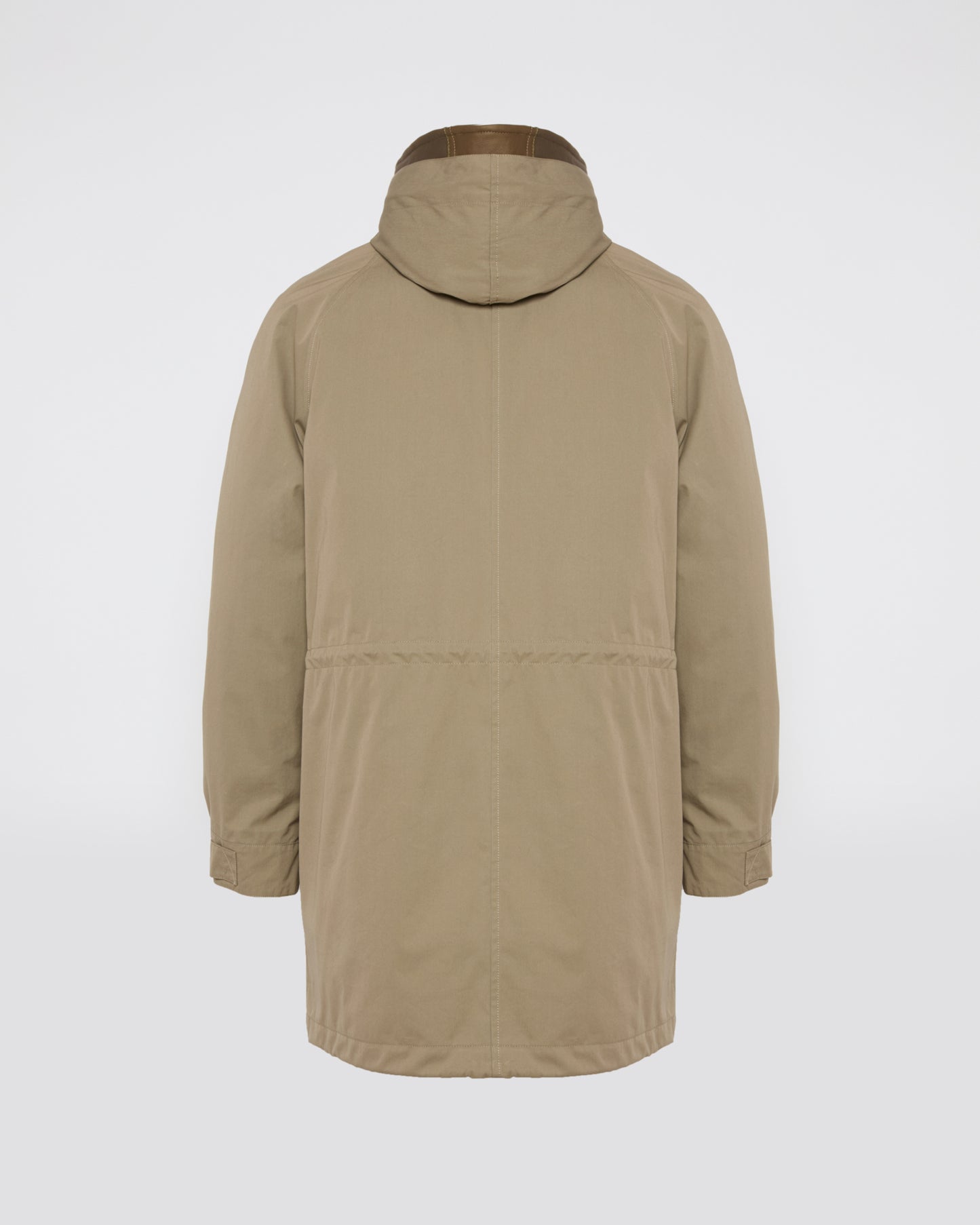 Iconic parka in cotton blend and shearling