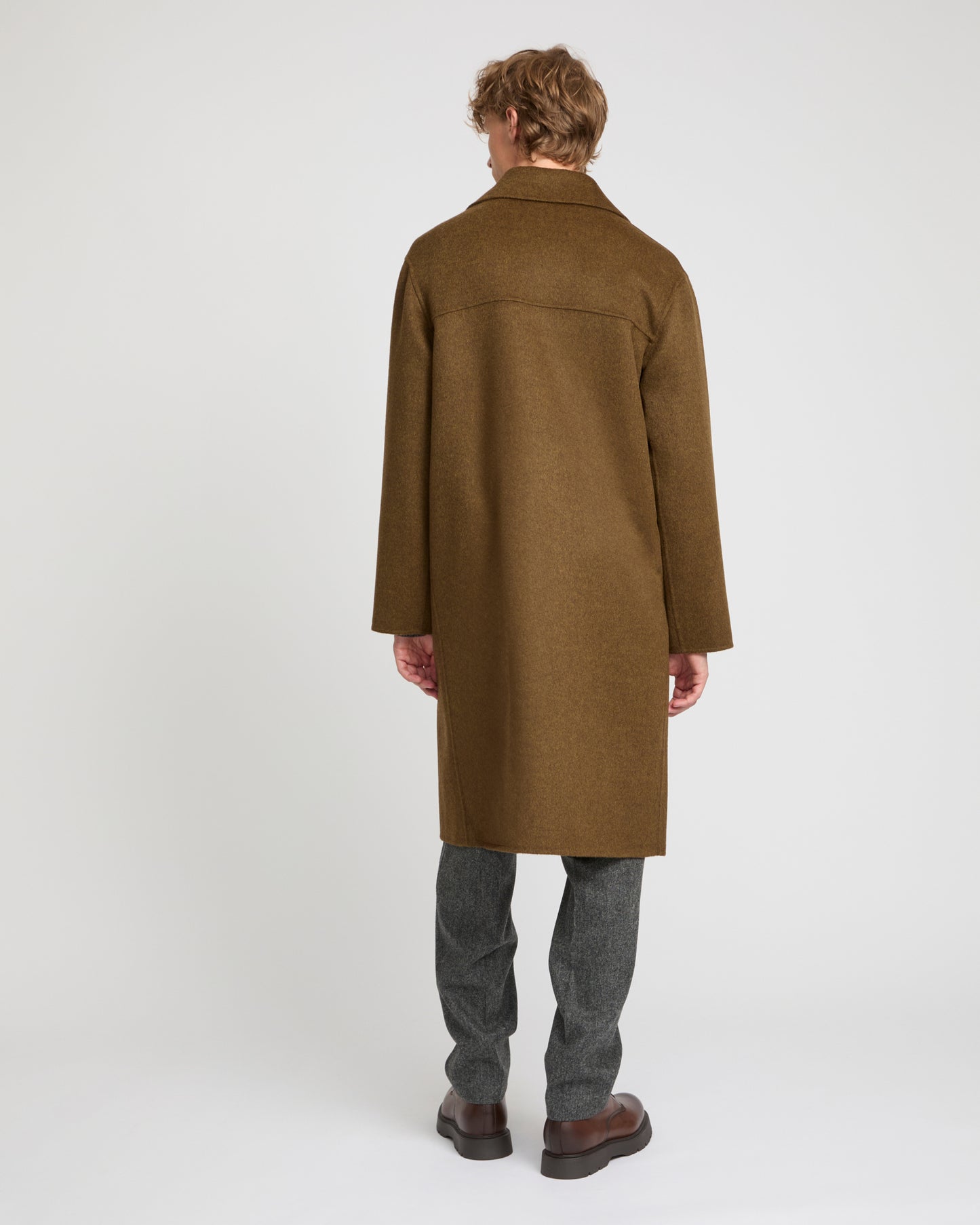 Double-sided wool-cashmere coat -Yves Salomon