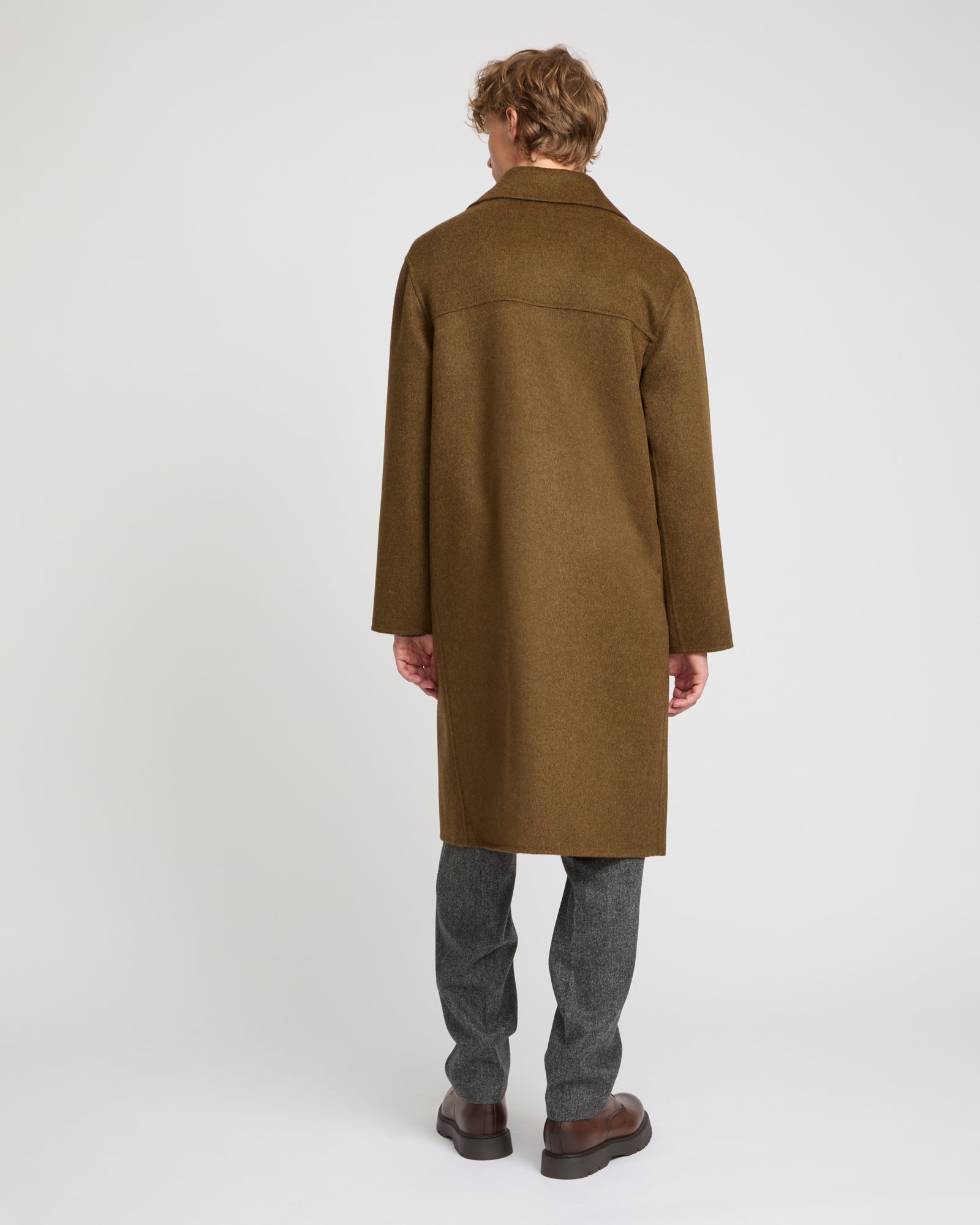 Double-sided wool-cashmere coat -Yves Salomon