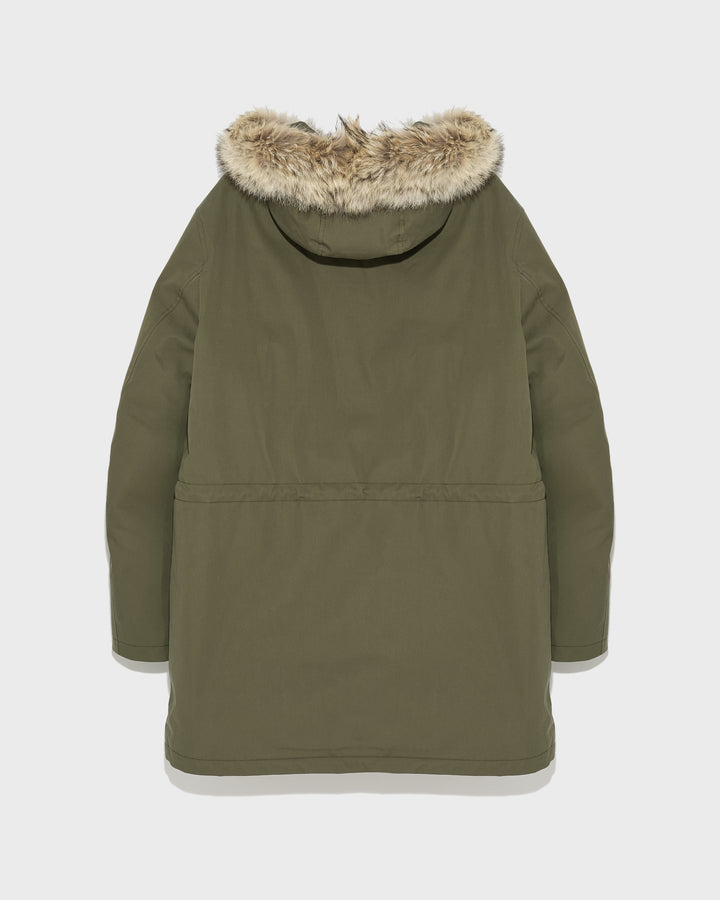 Black Friday - Waterproof cotton-blend iconic parka with coyote fur trim - Yves Salomon