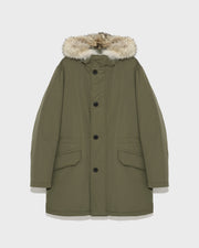 Waterproof cotton-blend iconic parka with coyote fur trim