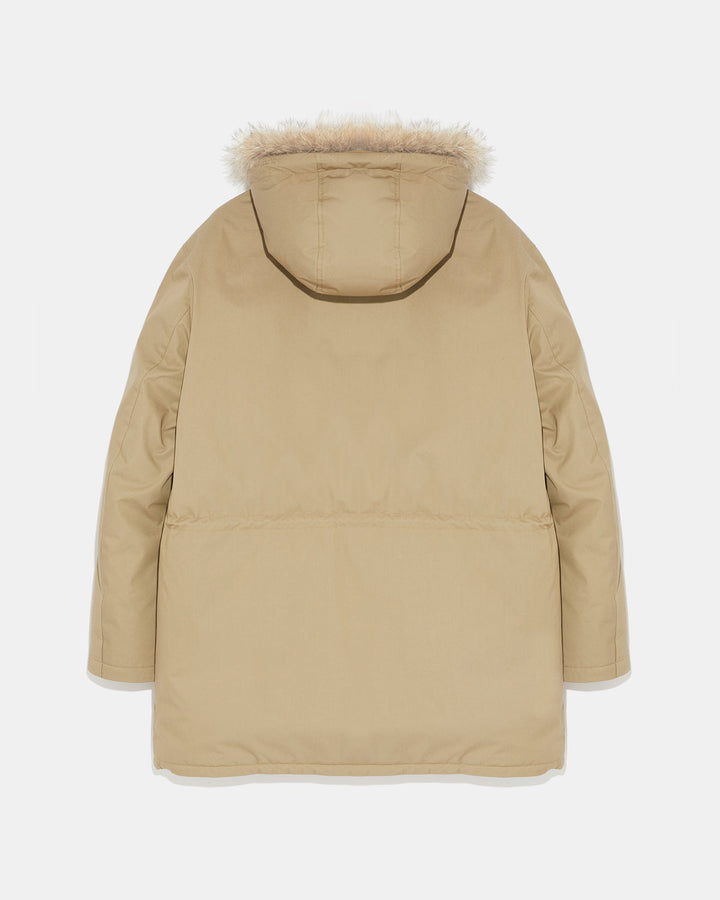 Black Friday - Waterproof cotton-blend iconic parka with coyote fur trim - Yves Salomon